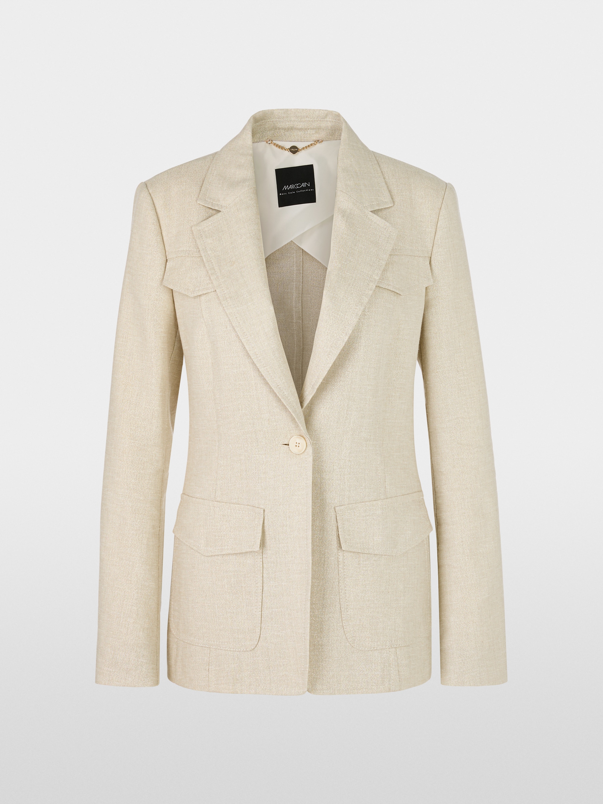 Marc-Cain Slim-fit blazer in utility style