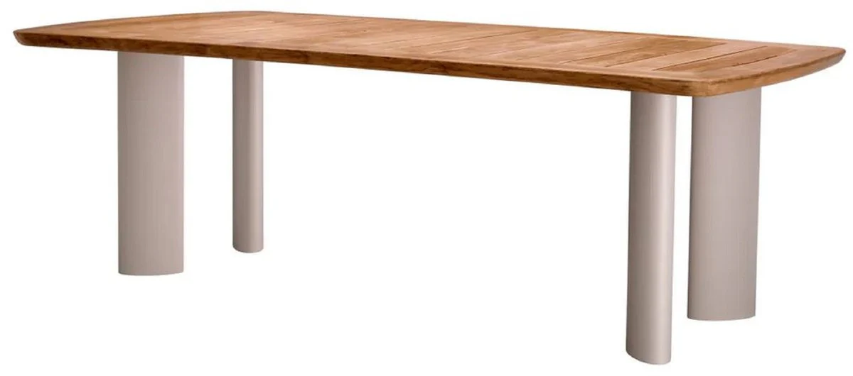 Casa Padrino mesa de comedor de jard¨ªn de lujo natural / arena 230 cm
