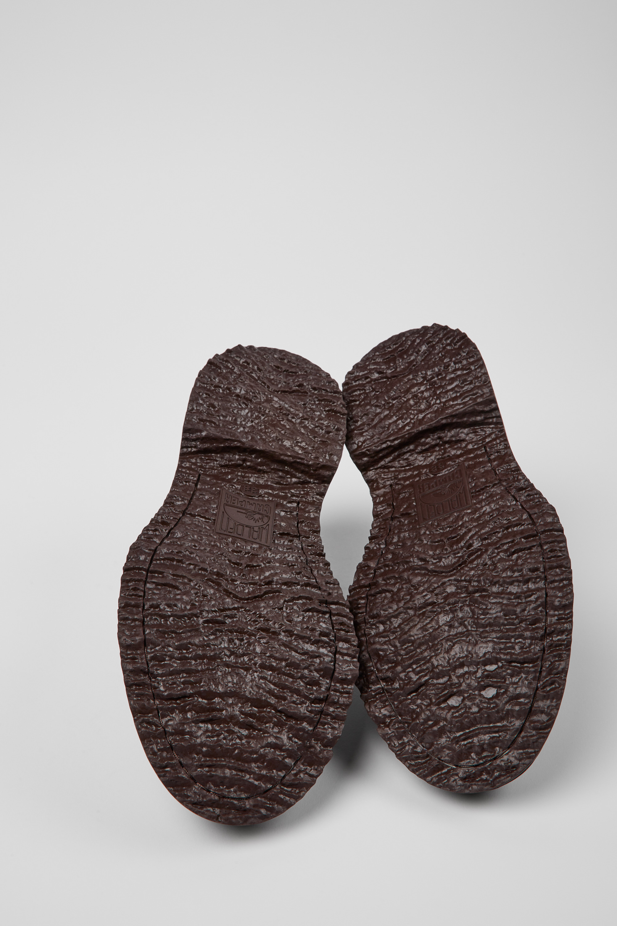 Twins - Burgundy and blue leather shoes for women