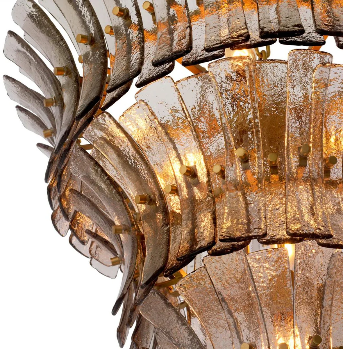 Casa Padrino l¨¢mpara de ara?a de lujo gris / lat¨®n antiguo ? 67 x A. 60 cm - L¨¢mpara de ara?a de cristal redonda - L¨¢mpara de ara?a de sal¨®n - L¨¢mpara de ara?a de hotel - Muebles de lujo