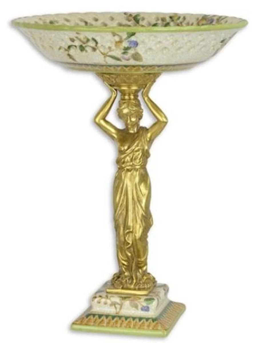 Casa Padrino luxury baroque porcelain shell on base H. 34 cm