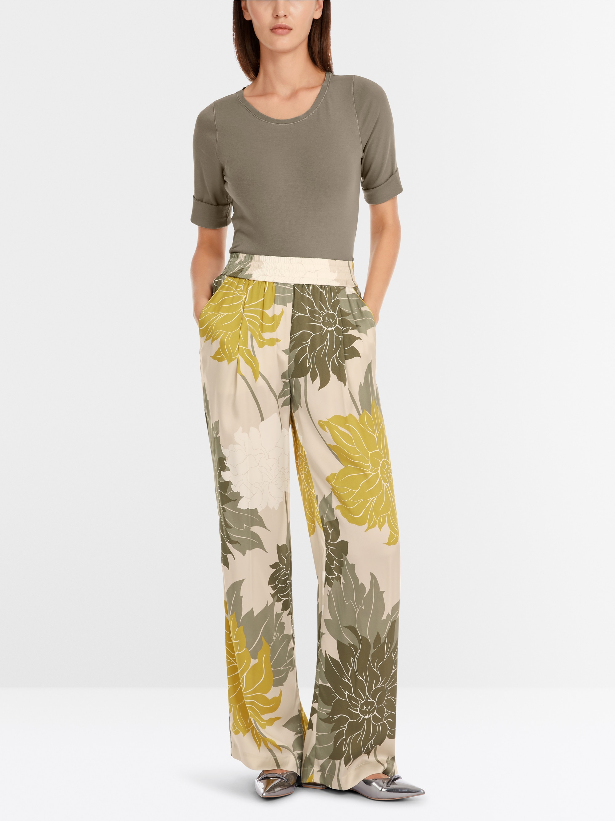 Marc-Cain WEDI fine silk trousers