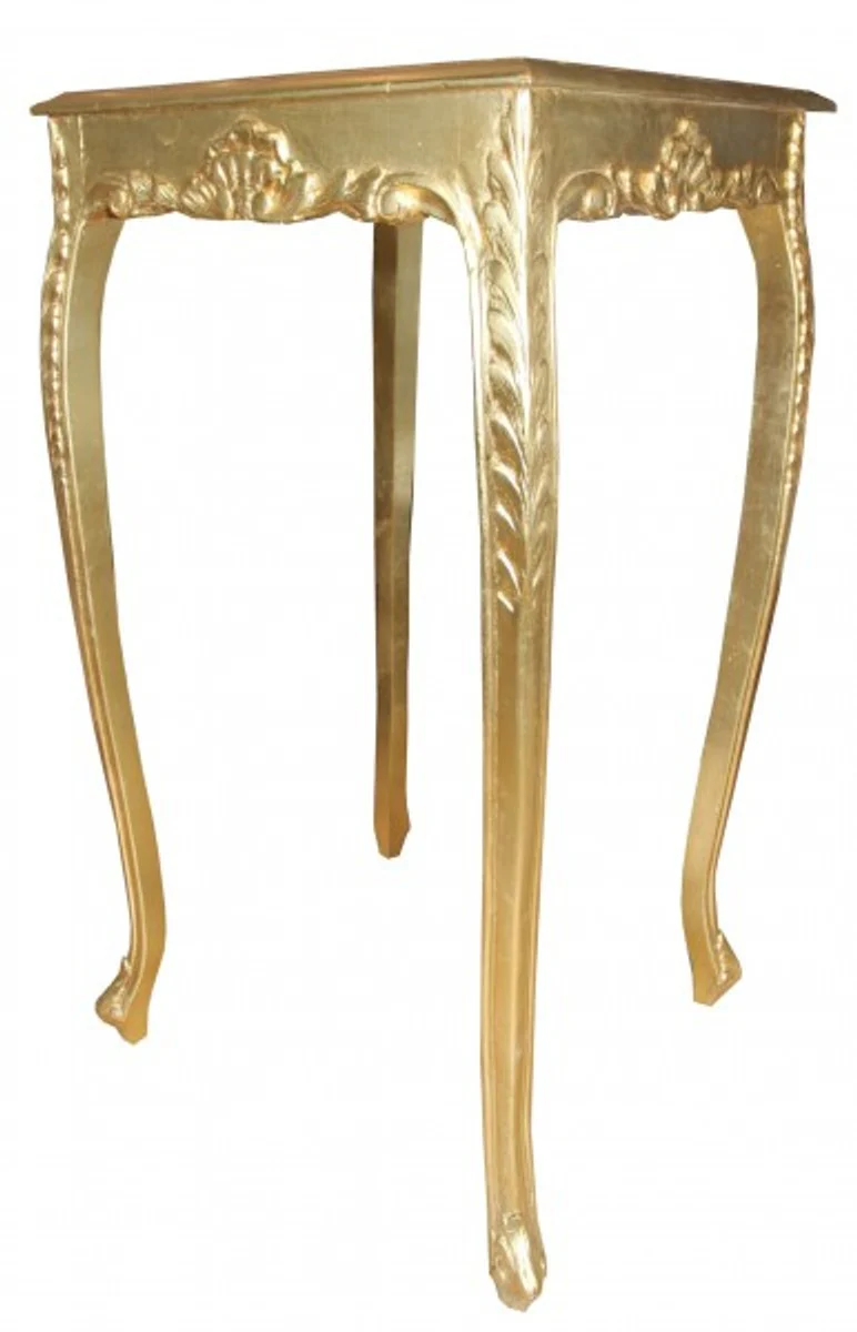 Casa Padrino Baroque Bar Table Gold Height: 112 cm Width: 60 cm - Antique Furniture