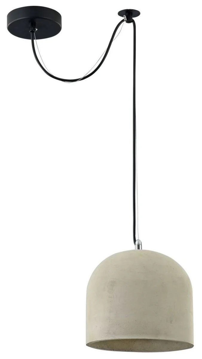Casa Padrino Hanging Lamp Gray Ø 20 x H. 18 cm - Modern Pendant Lamp with Concrete Lampshade