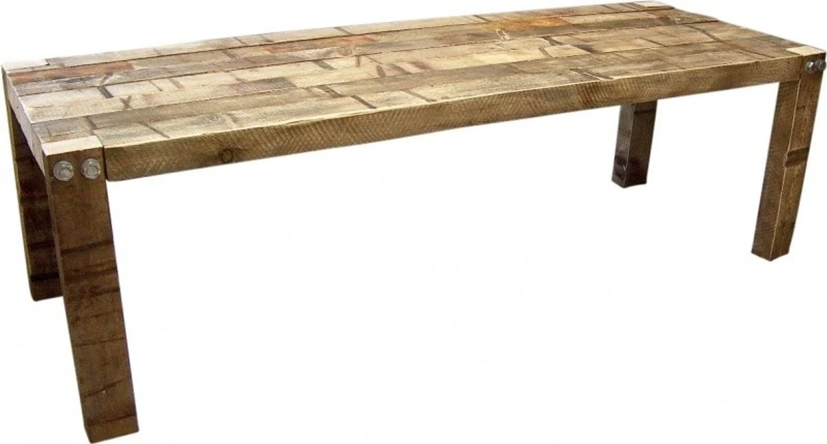 Casa Padrino solid wood dining table pine Massif 200 cm - Heavy construction - Rustic