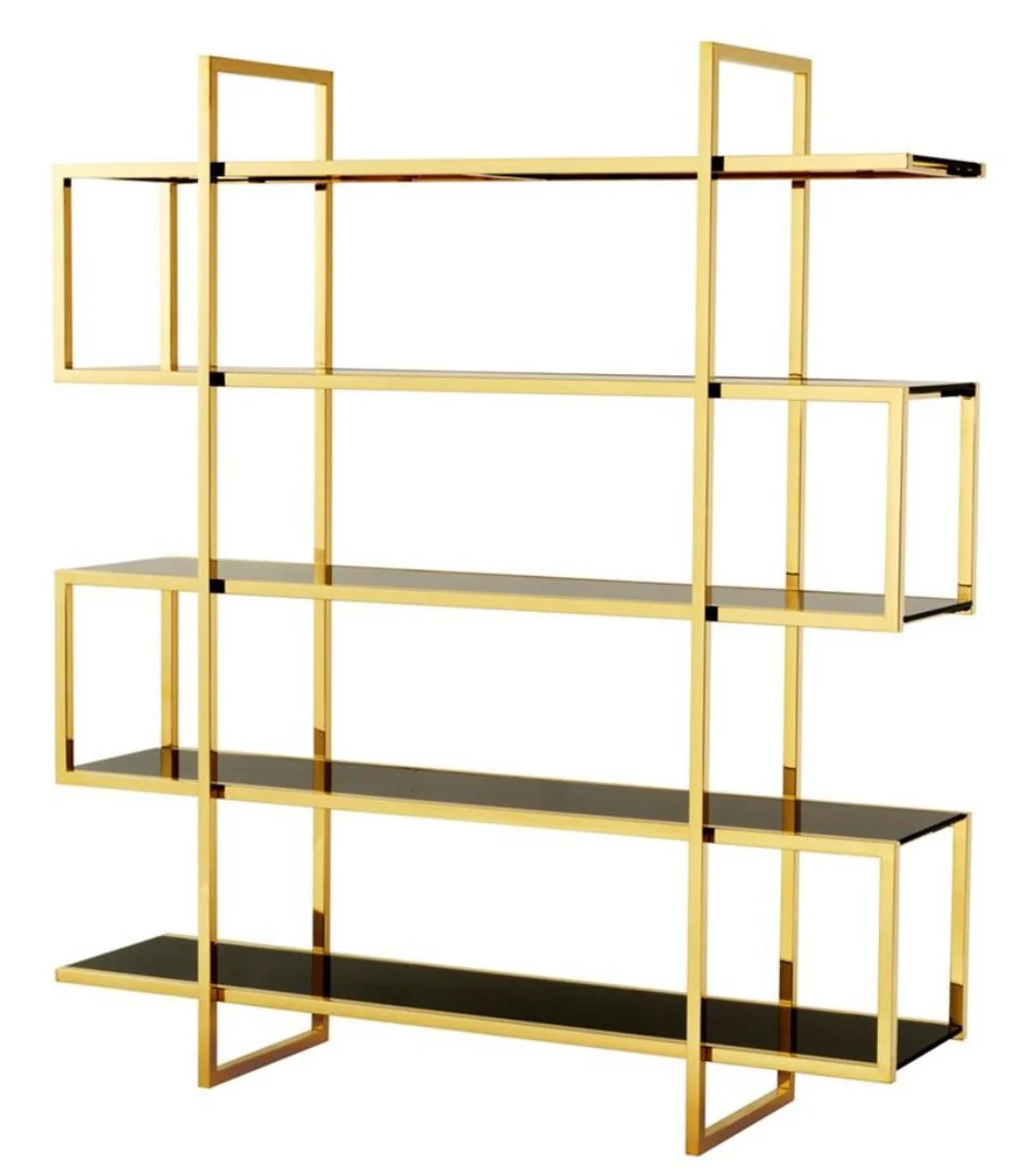 Casa Padrino mueble de estantería de lujo oro 160 x 42 x H. 180 cm - muebles de hotel de diseño