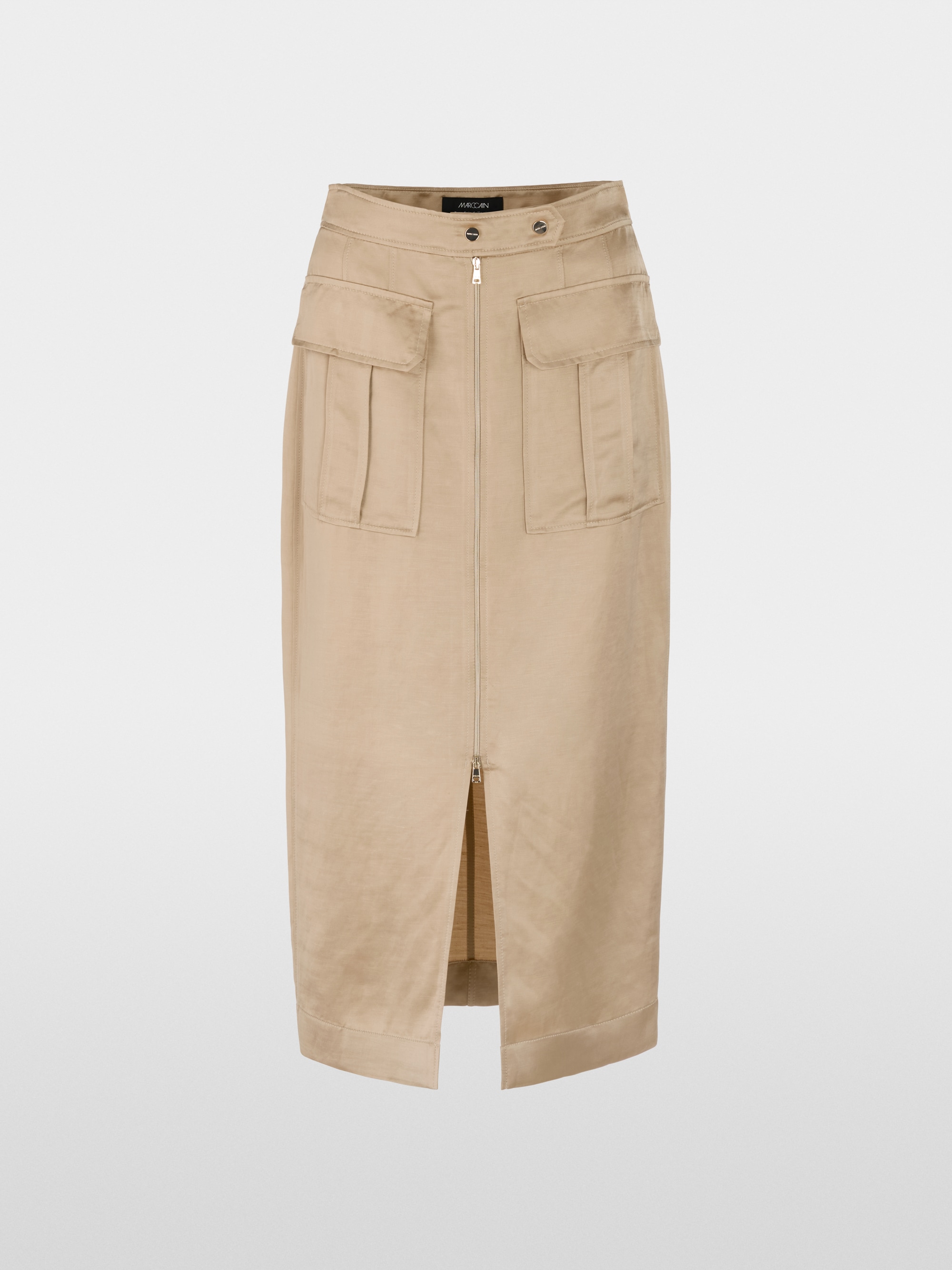 Marc-Cain Slim midi skirt with zip