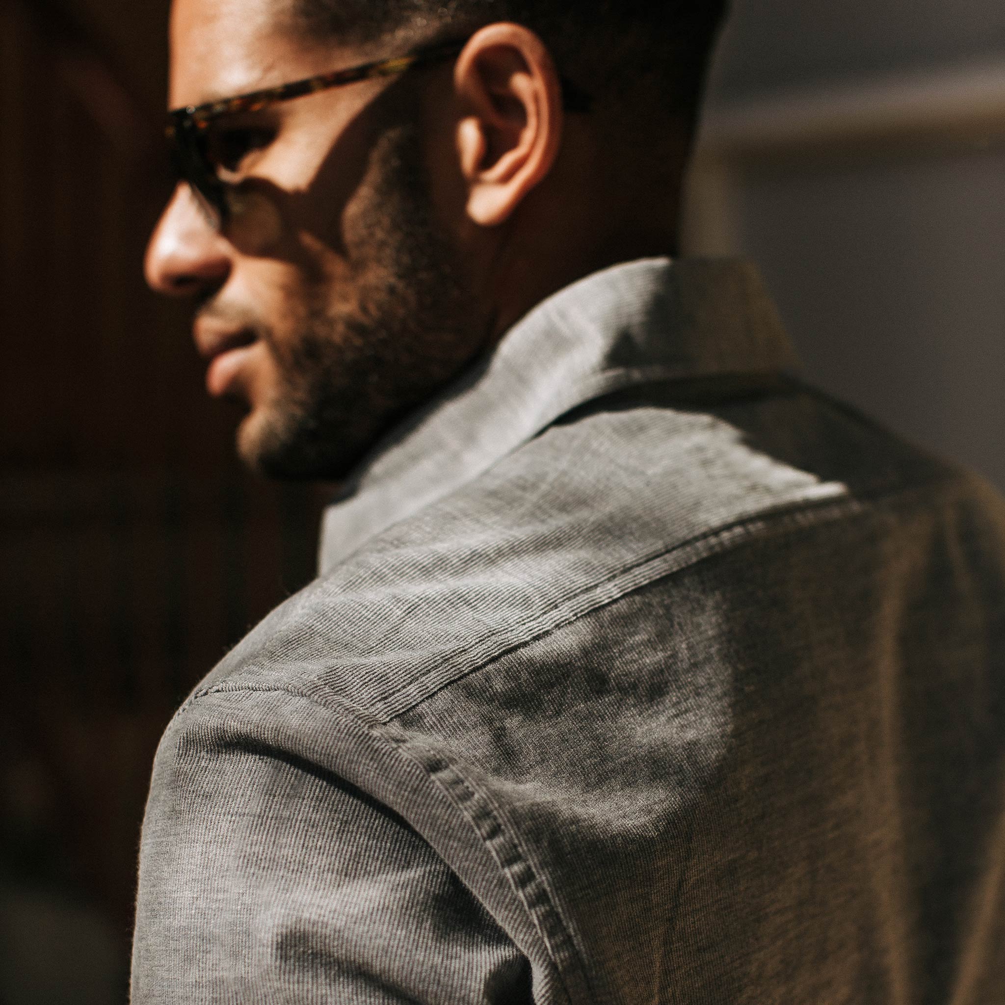 The Short Sleeve California in Slate Cord