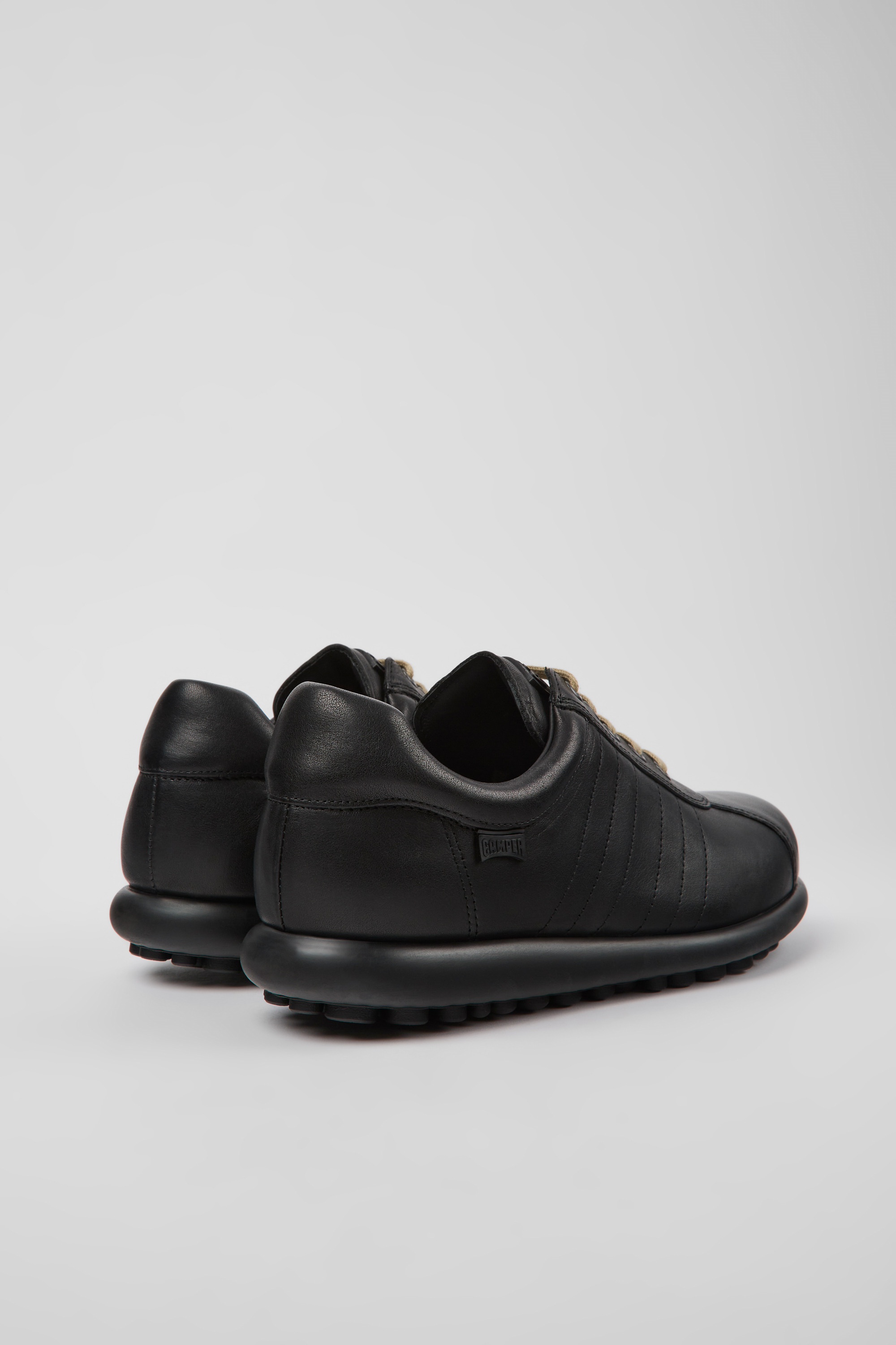 Pelotas - Black vegetable tanned leather shoes for men