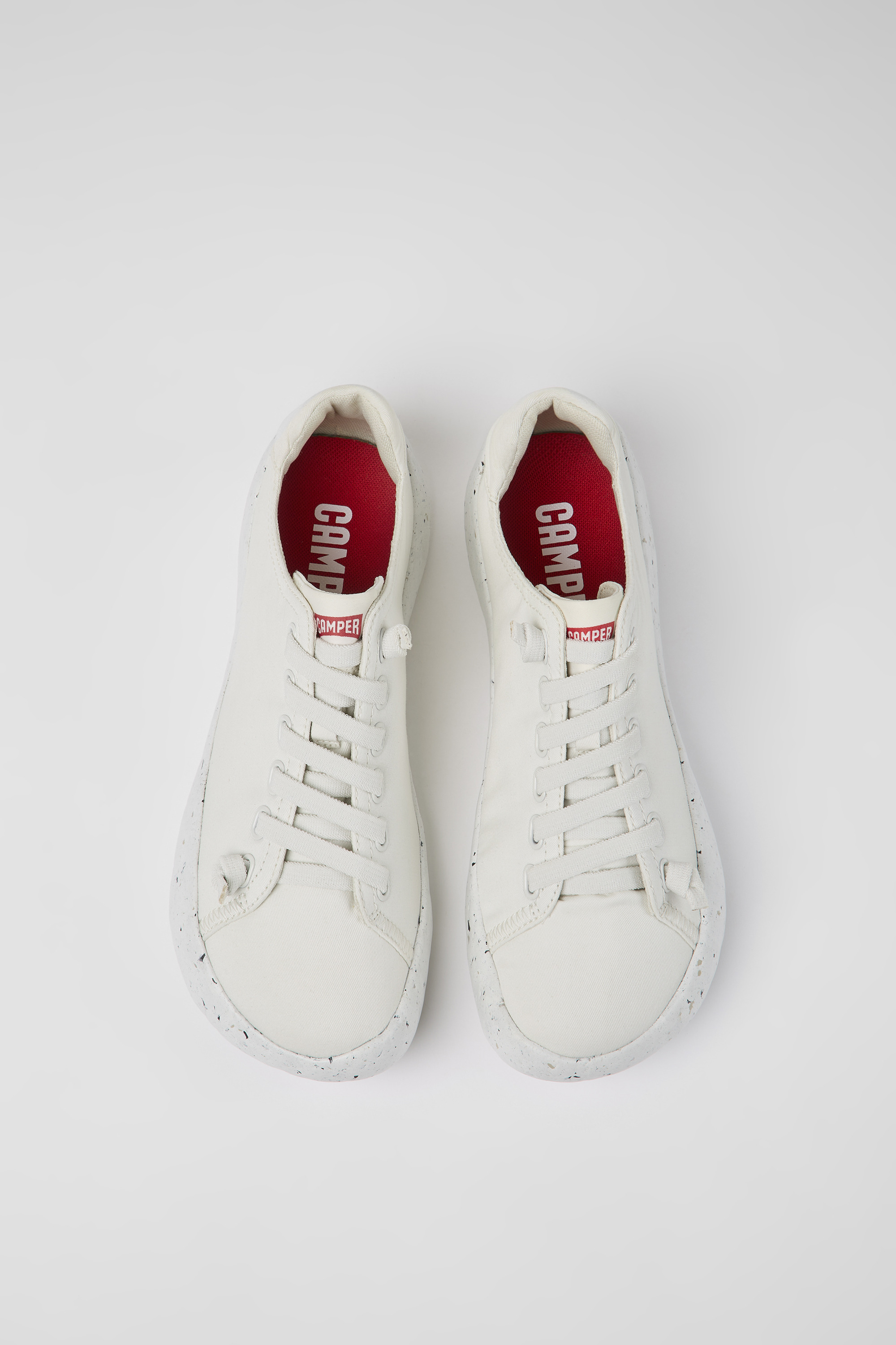 Peu Stadium - White textile sneakers for men