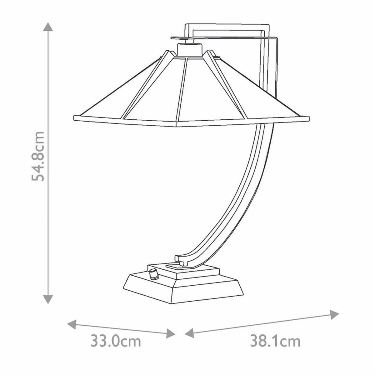 Casa Padrino l¨¢mpara de mesa Tiffany de lujo crema / bronce A. 54,8 cm - L¨¢mparas Tiffany