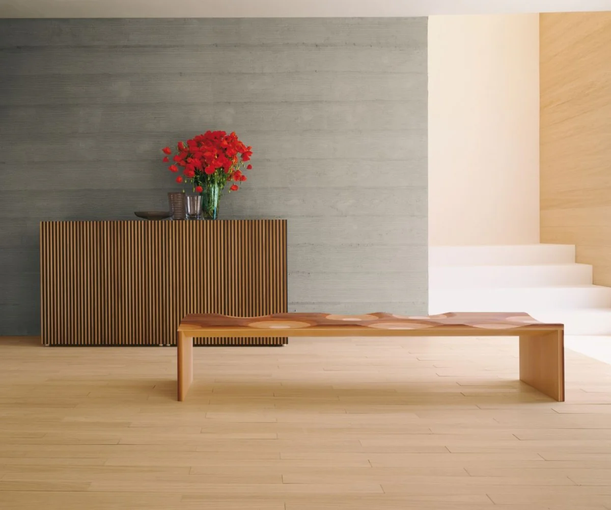 Casa Padrino Banco de Lujo Marrón / Natural 200 cm - Hecho en Italia