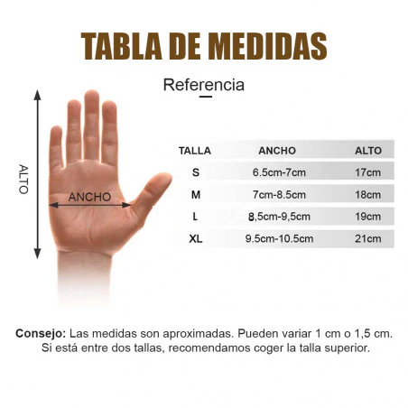 North Star Bush Gloves amarillos - Guantes de trabajo con mosquetón