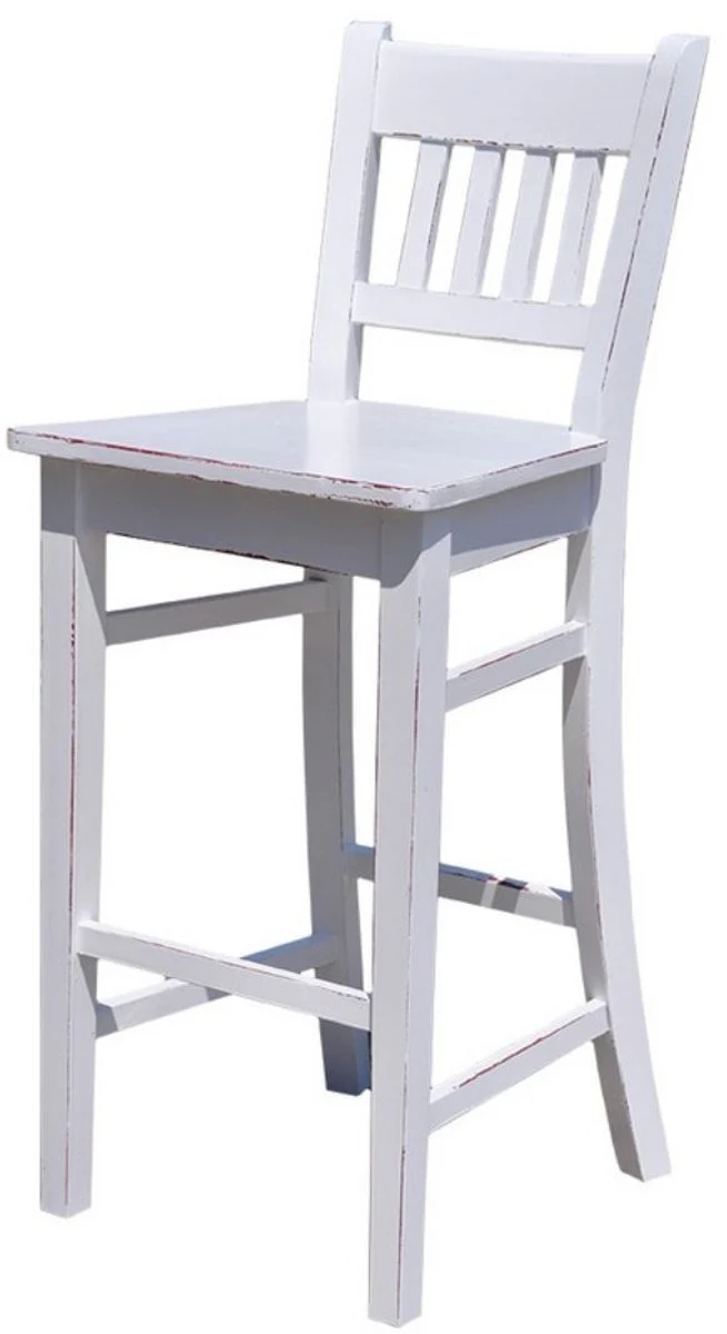 Casa Padrino Silla de Bar Style Rural 47 x 47 x H. 107 cm - Colores Surtidos - Muebles de Estilo Rural Shabby Chic
