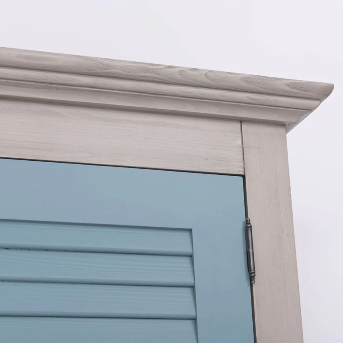 Casa Padrino armario de dormitorio de estilo campestre gris / azul 109 cm - Muebles de dormitorio