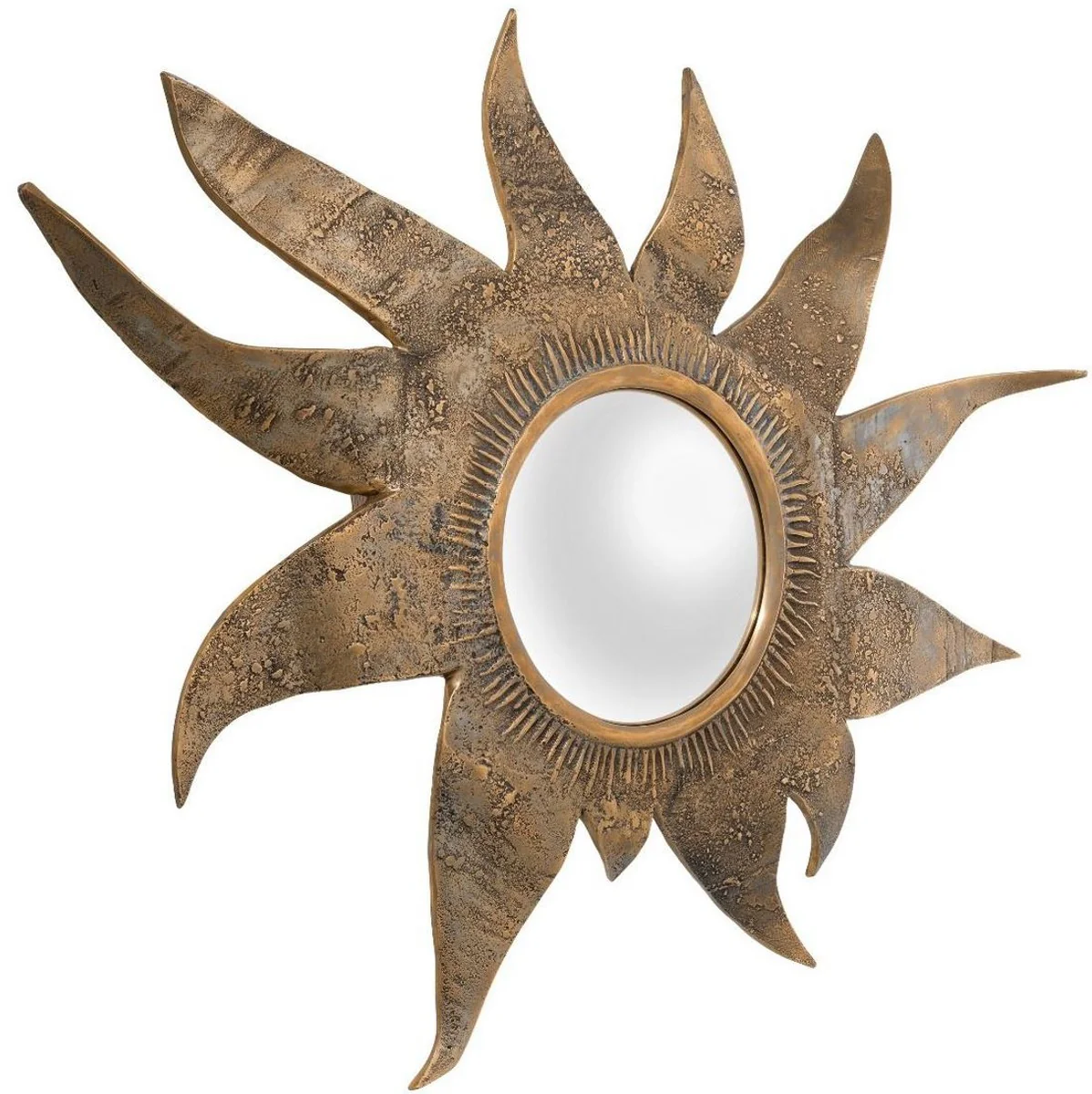 Casa Padrino espejo convexo de dise?o lat¨®n vintage 83 x 9 x A. 75 cm - Espejo de pared para sala de estar - Espejo de armario - Calidad de Lujo