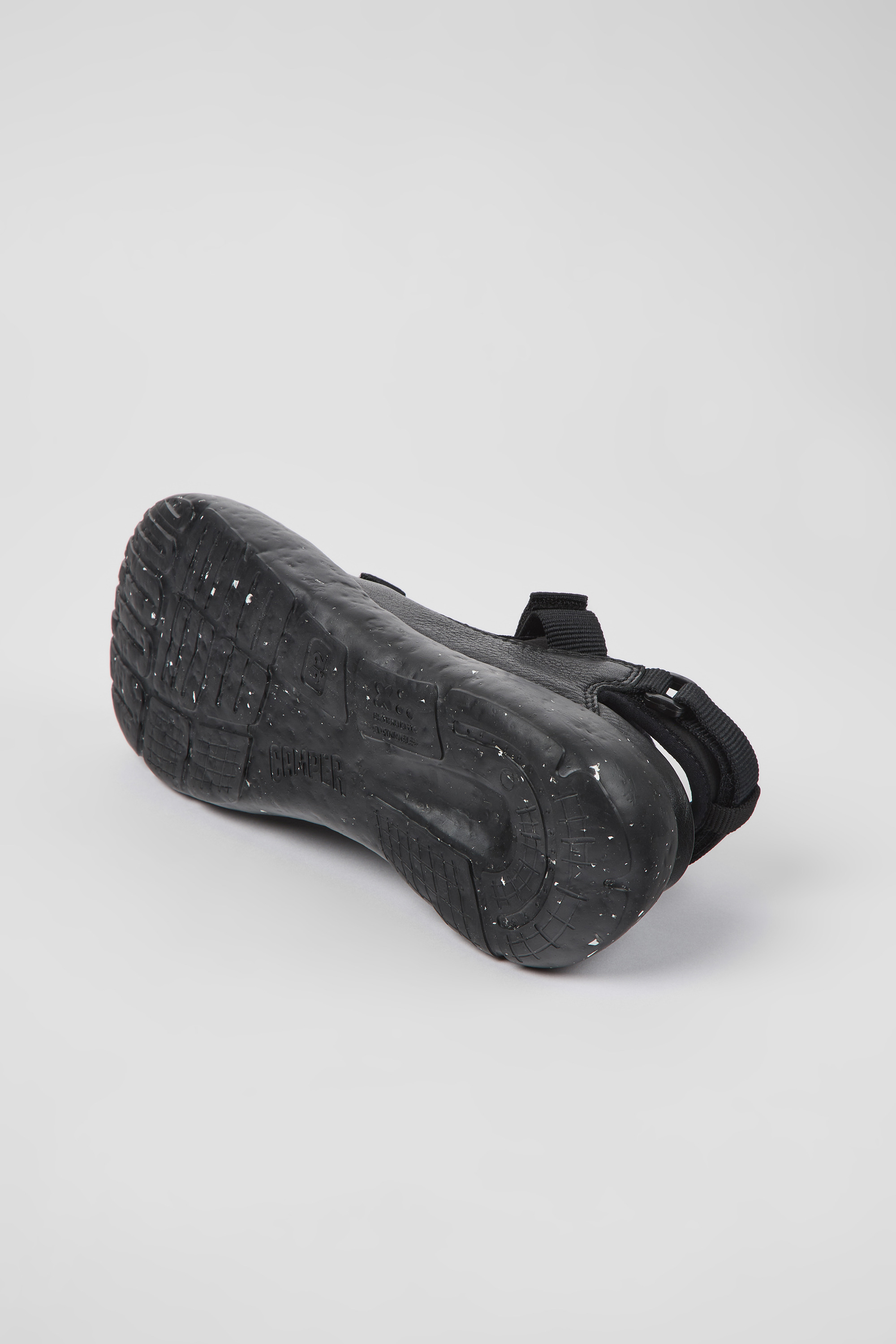 Peu Stadium - Black semi-open sneakers for men