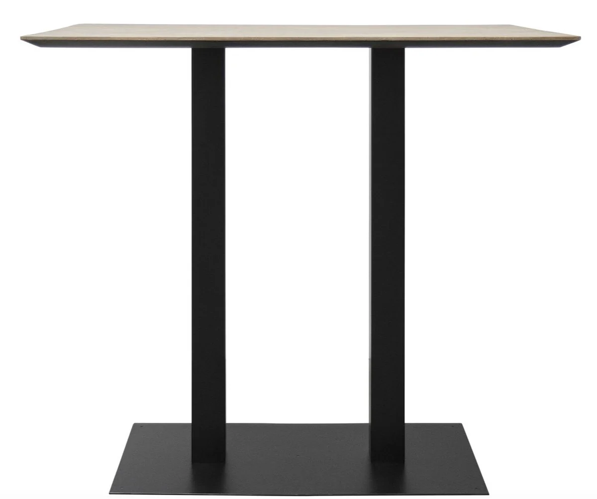Casa Padrino luxury bar table natural colors / black 110 x 70 x H. 101 cm - Gastronomy & Bar Furniture