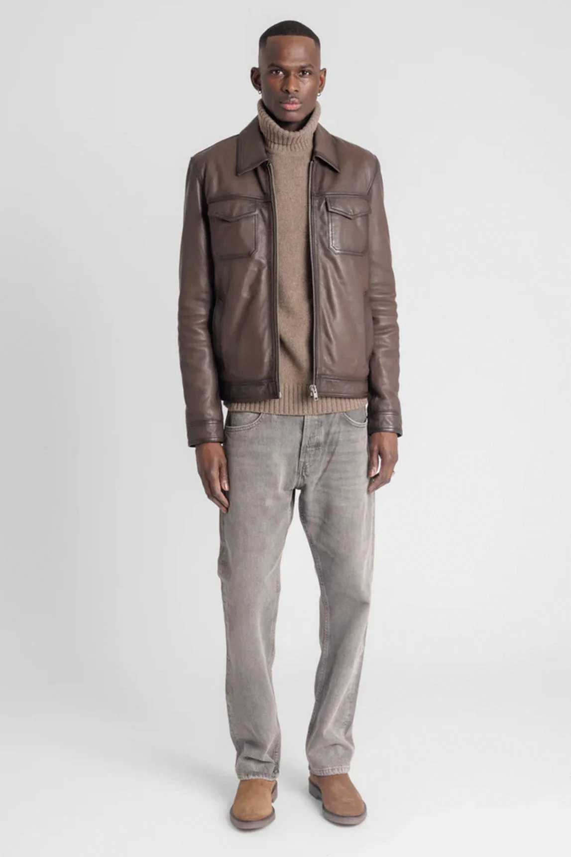 Rivera-spain Cazadora Serge Pariente Mocca