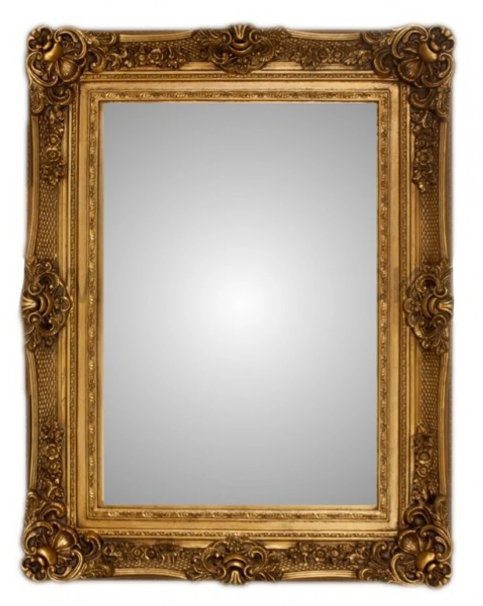 Casa Padrino Baroque Wall Mirror Silver Antique Look height 130 cm, width 96 cm - Edel & Sumptuously