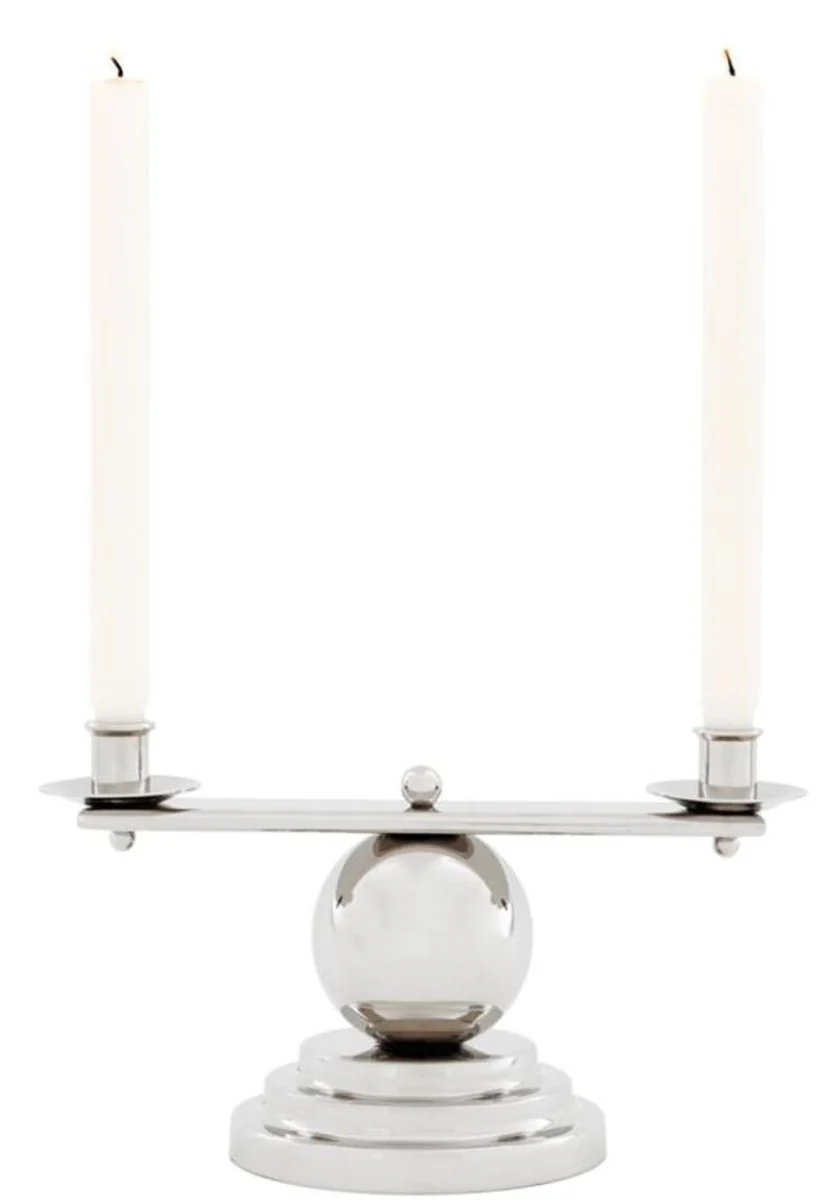 Casa Padrino vela de lujo titular de la plata 34 x 16,5 cm - H. accesorios de dise?o