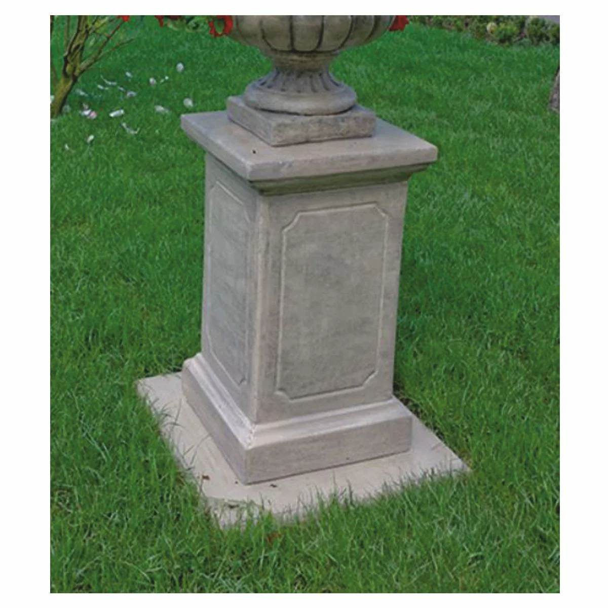 Casa Padrino pedestal decorativa de jard¨ªn barroco gris A. 70 cm - Accesorios de jard¨ªn barroco