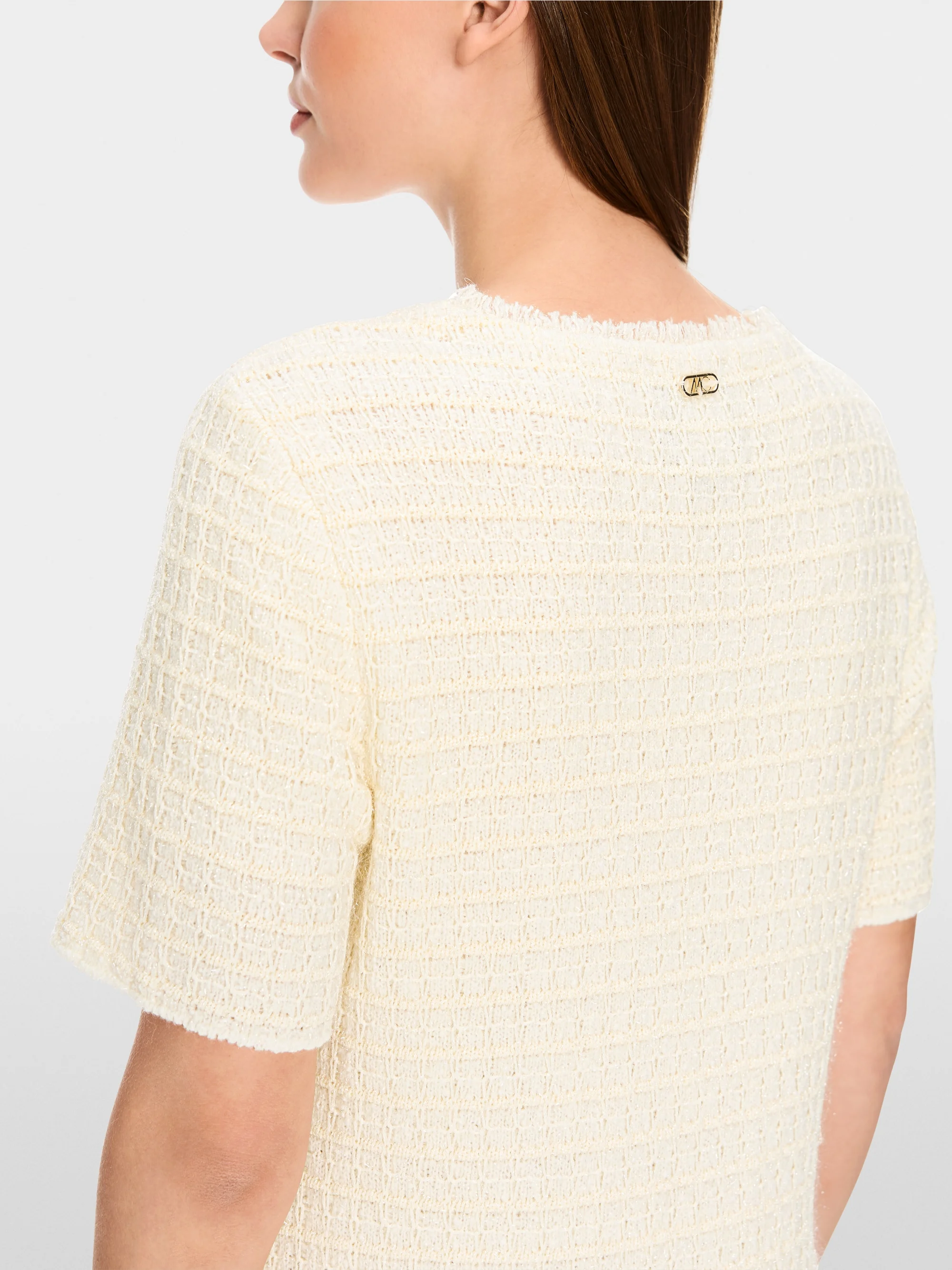 Marc-Cain Short sleeve dress: Knitted in Germany