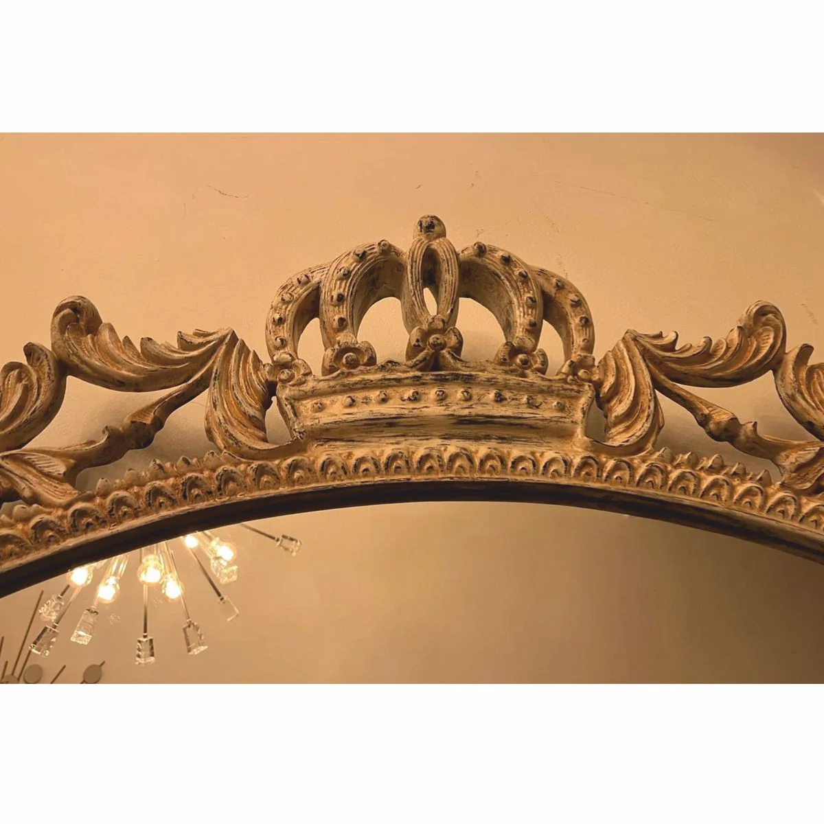 Pomp??s de Casa Padrino Espejo Barroco Crema Antigua 123 cm - Harald Gl??ckler Interior Barroco