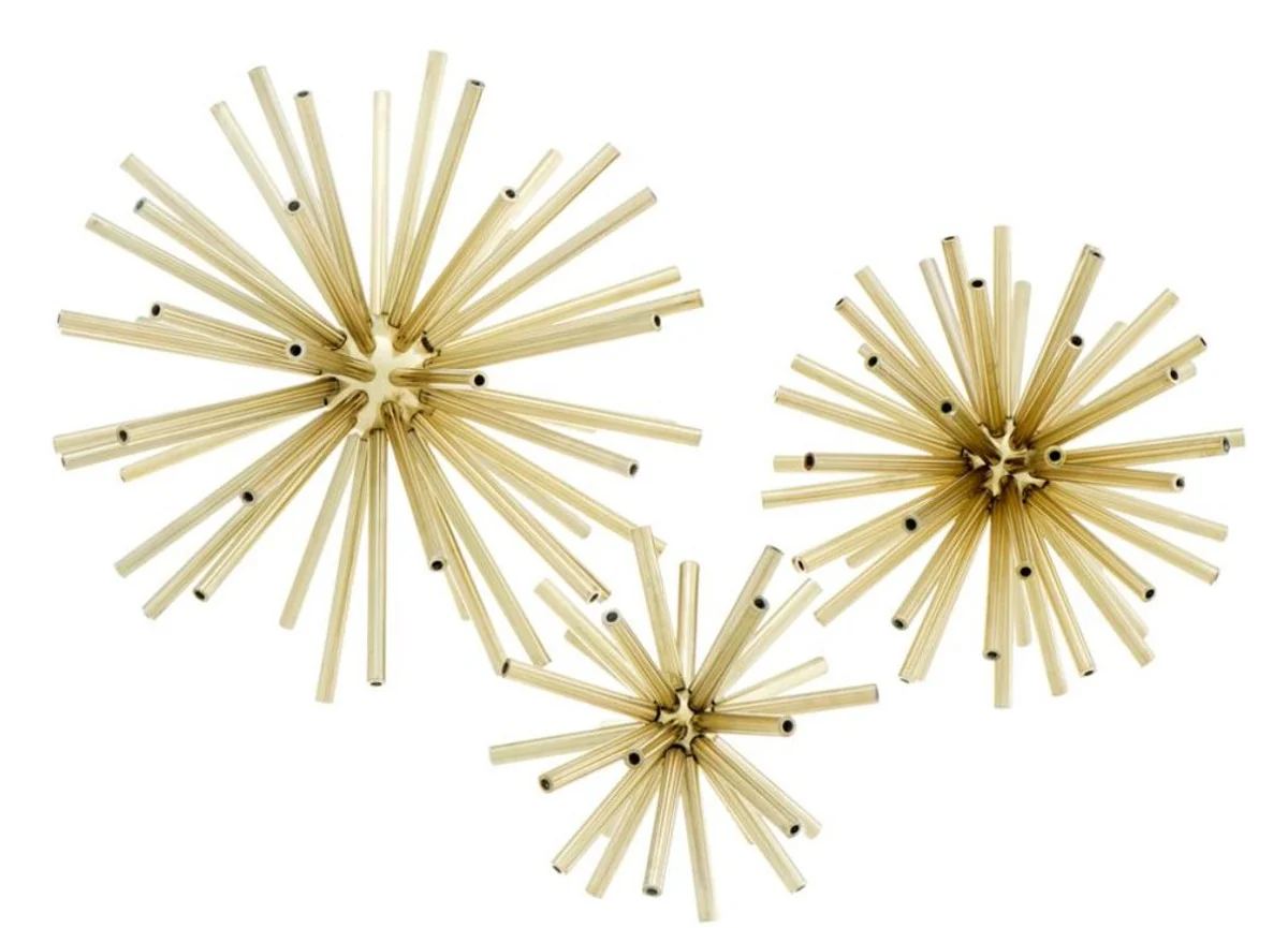 Casa Padrino conjunto de decoración de diseño de lujo de 3 latón - Decoración de Salón