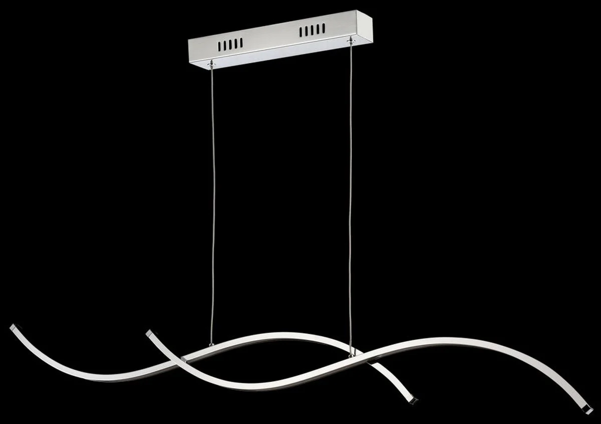 Casa Padrino Living Room LED Pendant Lamp Silver 100 x H. 9.7 cm - Designer Furniture