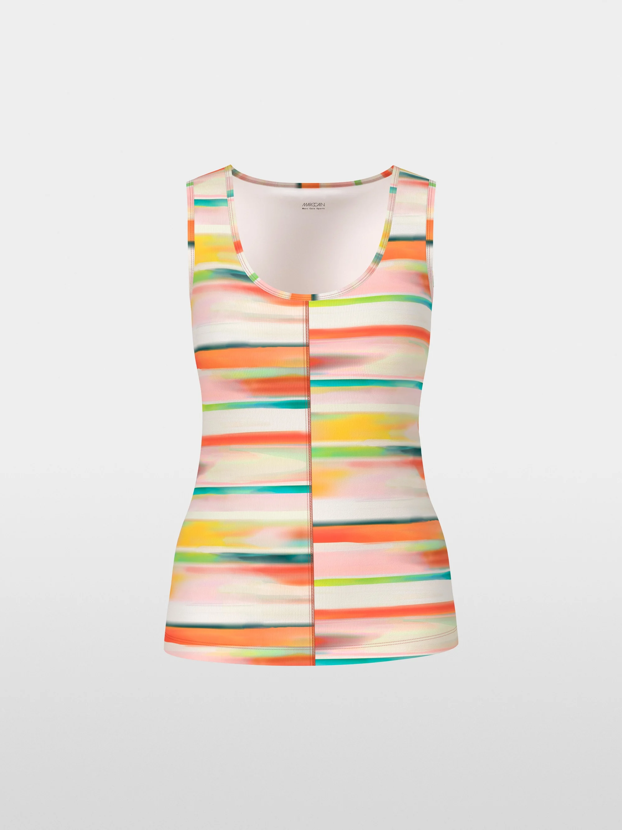 Marc-Cain Top with tie-dye stripes