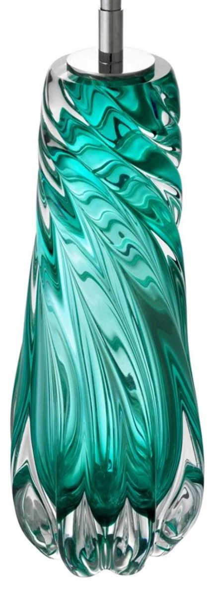 Casa Padrino l¨¢mpara de mesa de dise?o turquesa 17 x 42 x H. 67 cm - colecci¨®n de lujo