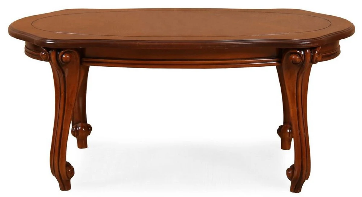 Casa Padrino mesa de centro barroco de lujo marr¨®n - Mesa de sal¨®n de madera maciza de estilo barroco - Muebles de sal¨®n de estilo barroco - Muebles barrocos - Noble y magn¨ªfico