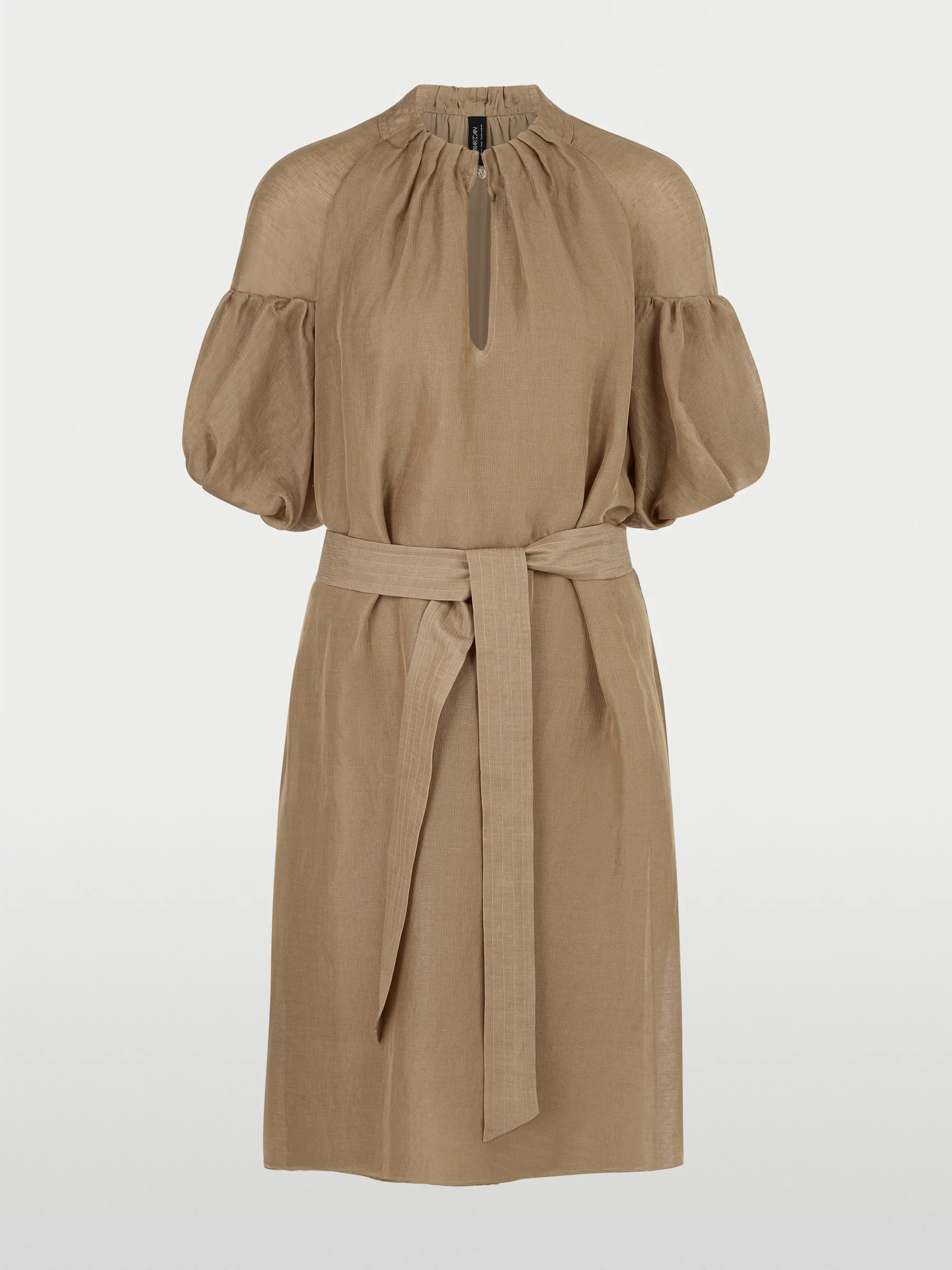 Marc-Cain Plain mini dress with balloon sleeves