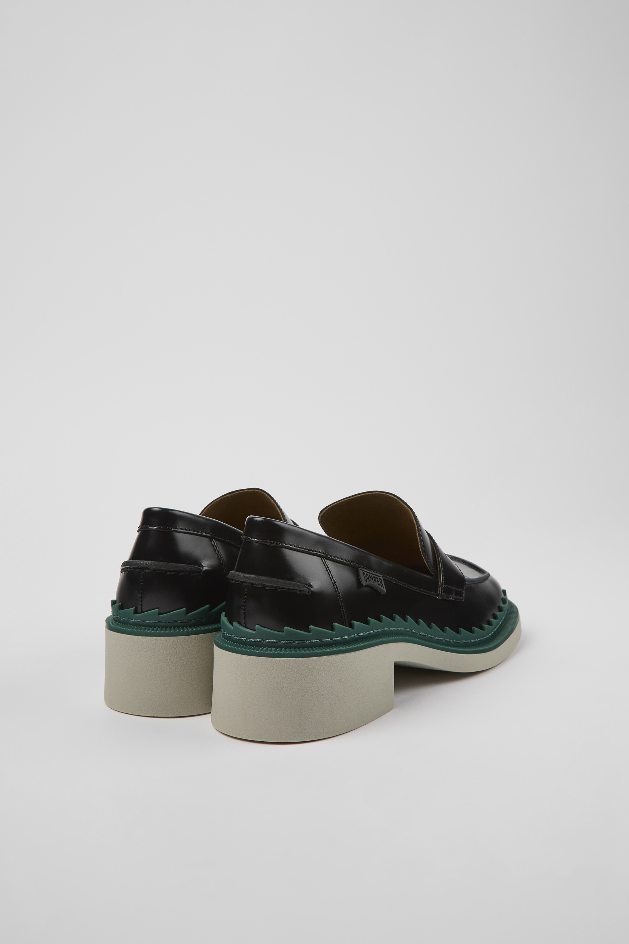 Taylor - Black leather loafers for women