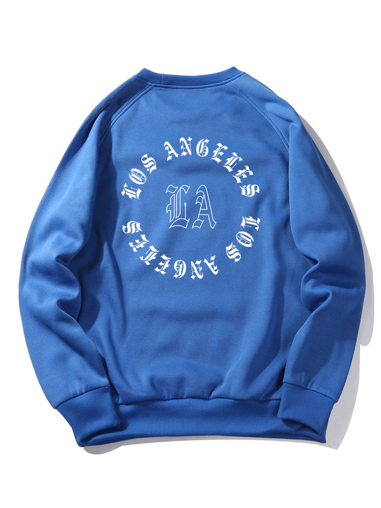 Los Angeles Letter Back Print Sweatshirt