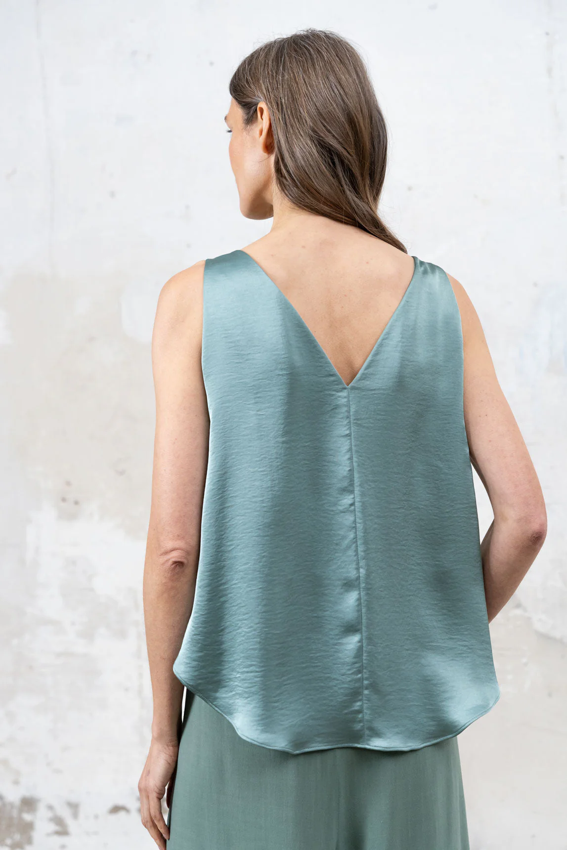 Rivera-spain Top Burdeos turquesa