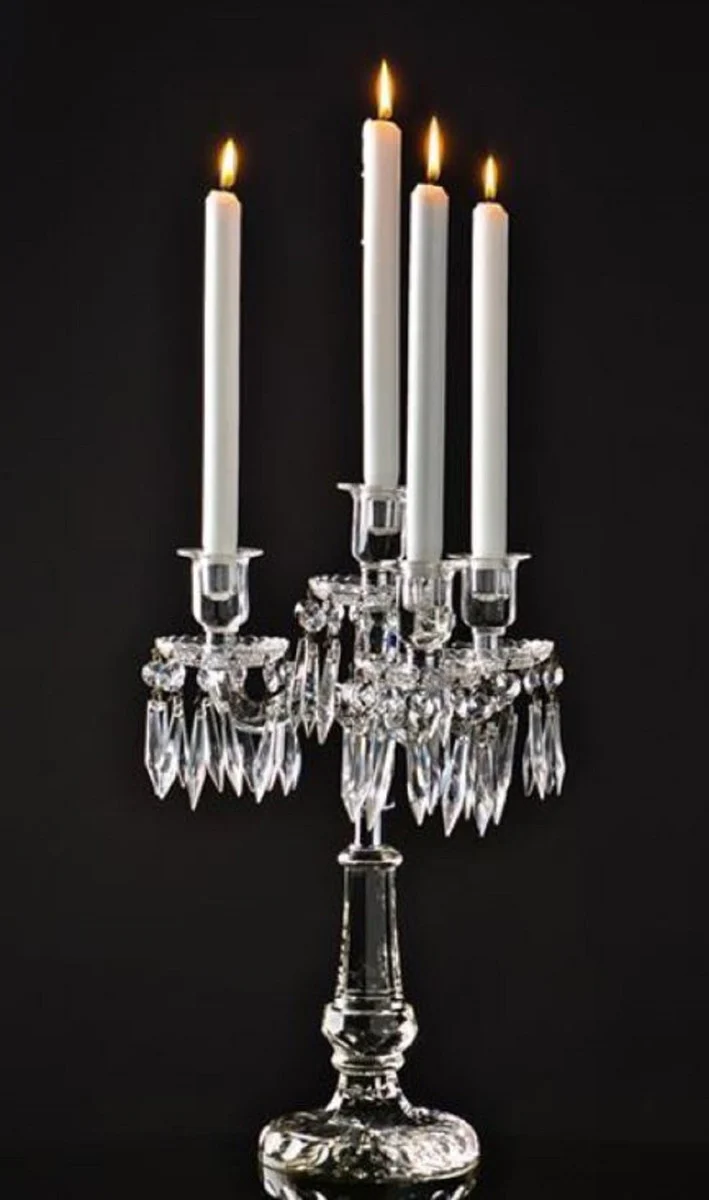 Casa Padrino luxury glass candle holder 4-arm - Luxury Collection