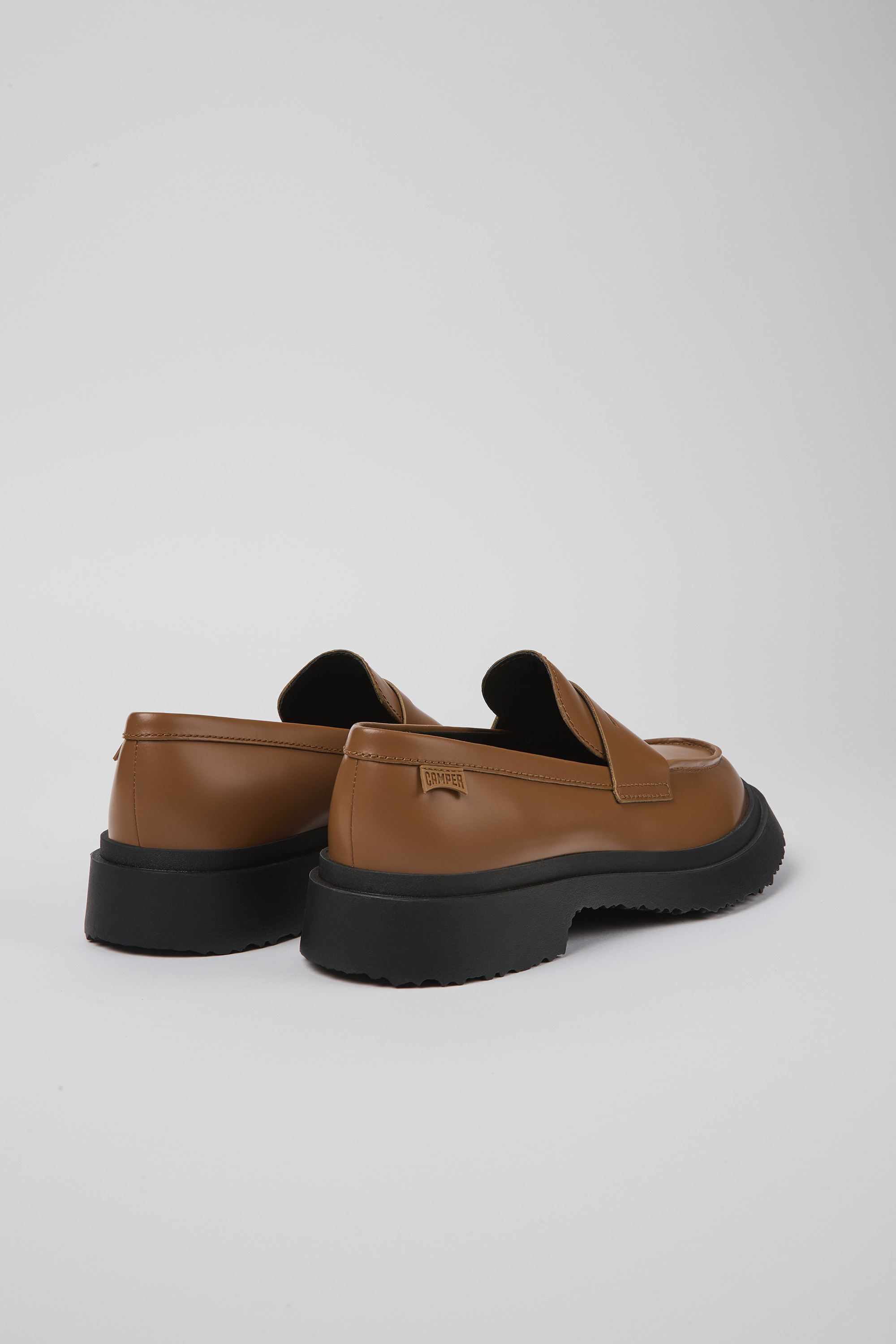 Walden - Brown leather loafers for women