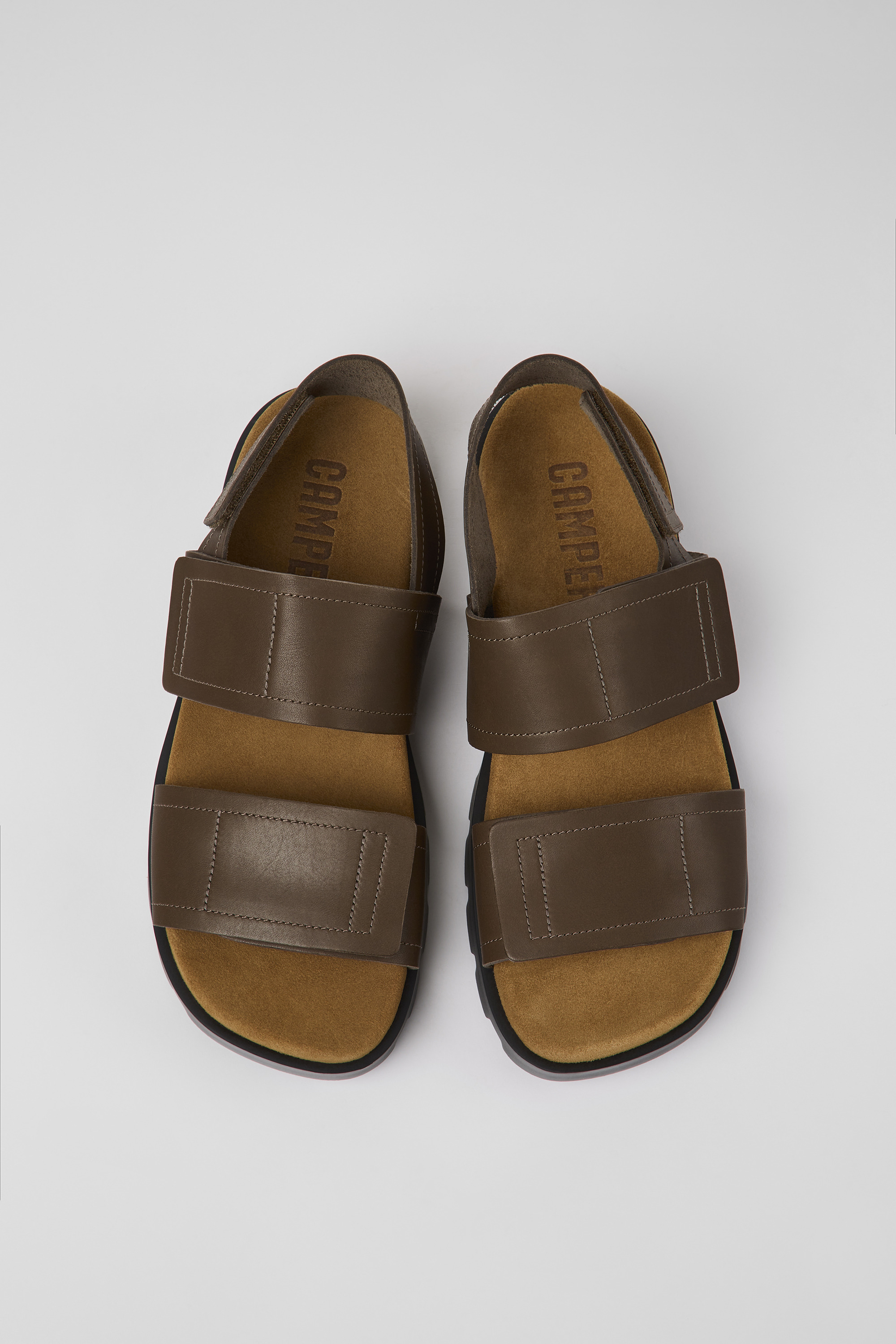 Brutus Sandal - Brown leather sandals for men