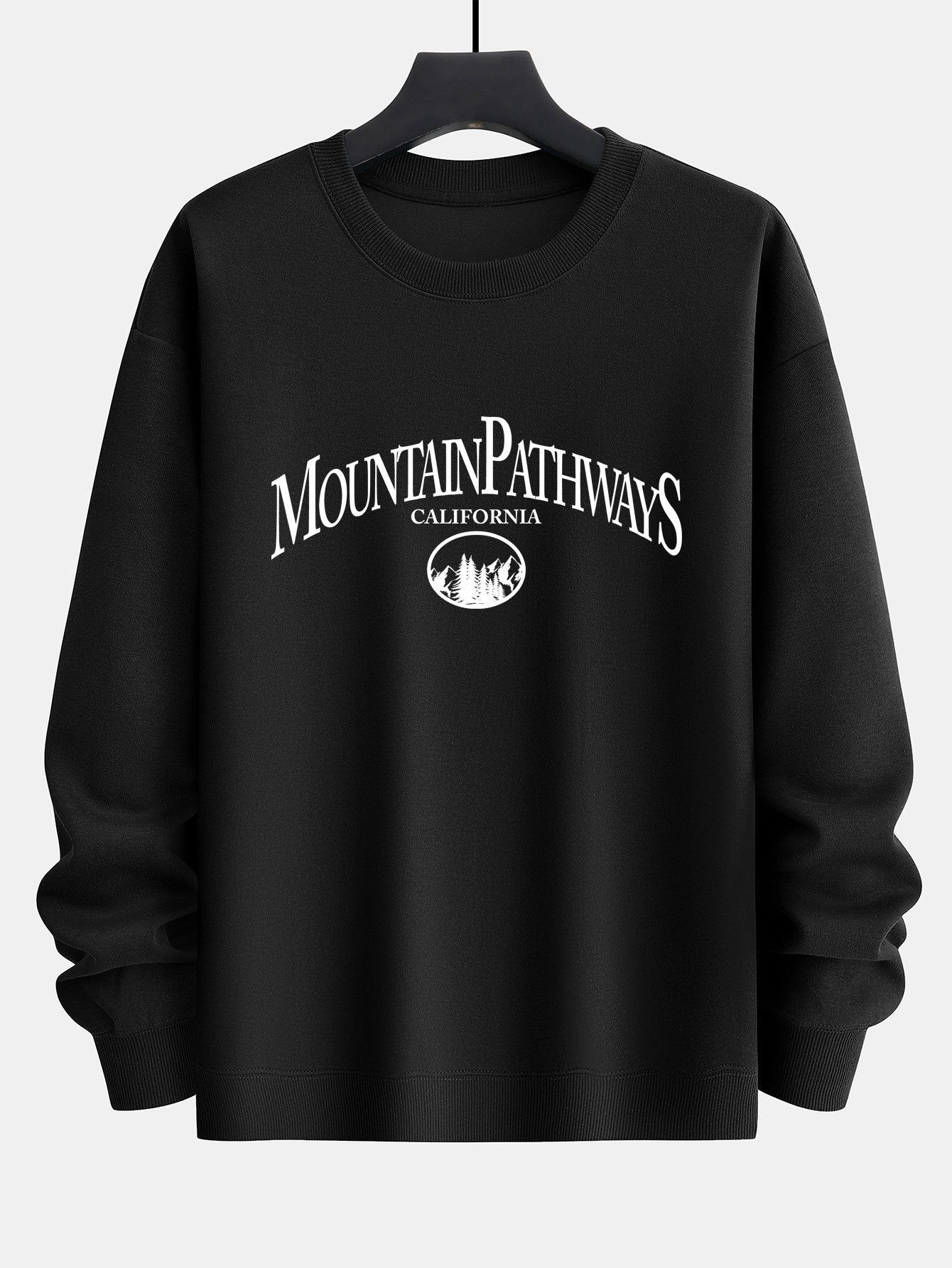 Mountain Pathways Print Relax Fit Sweatshirt