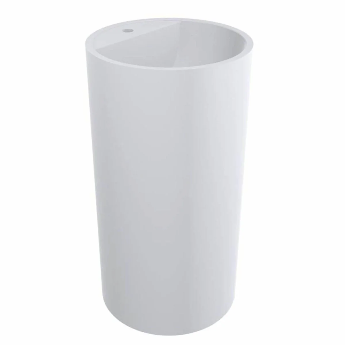 Casa Padrino lavabo de pedestal de lujo blanco Ø 46 x A. 88 cm - Accesorios de baño