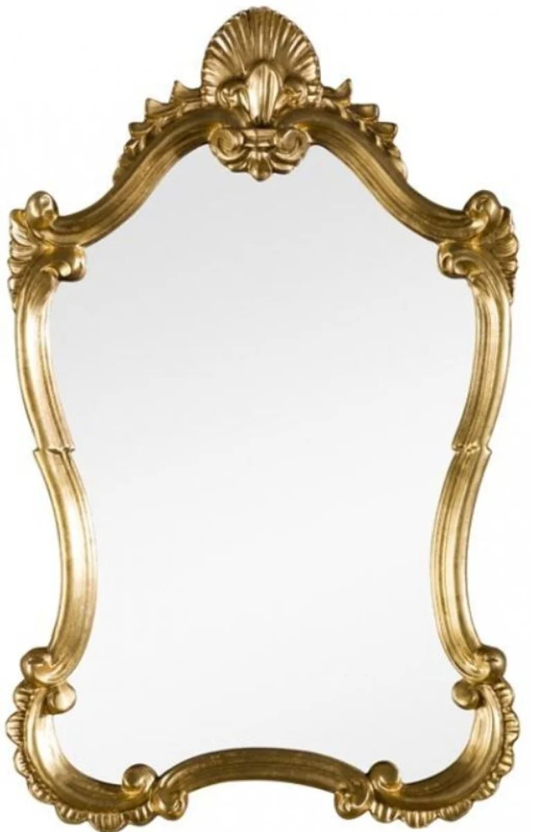 Casa Padrino espejo de pared barroco de lujo oro 46 x 5 x A. 73 cm - Espejo de sal¨®n - Espejo de armario - Espejo Magn¨ªfico de Estilo Barroco