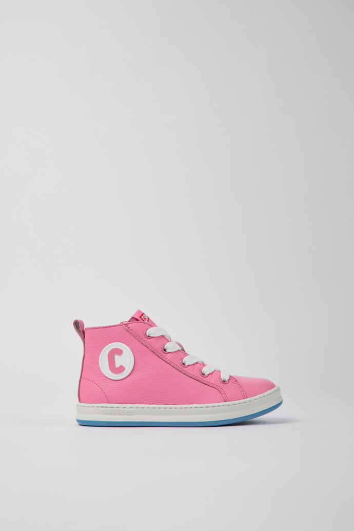 Runner Pink leather sneakers for boys