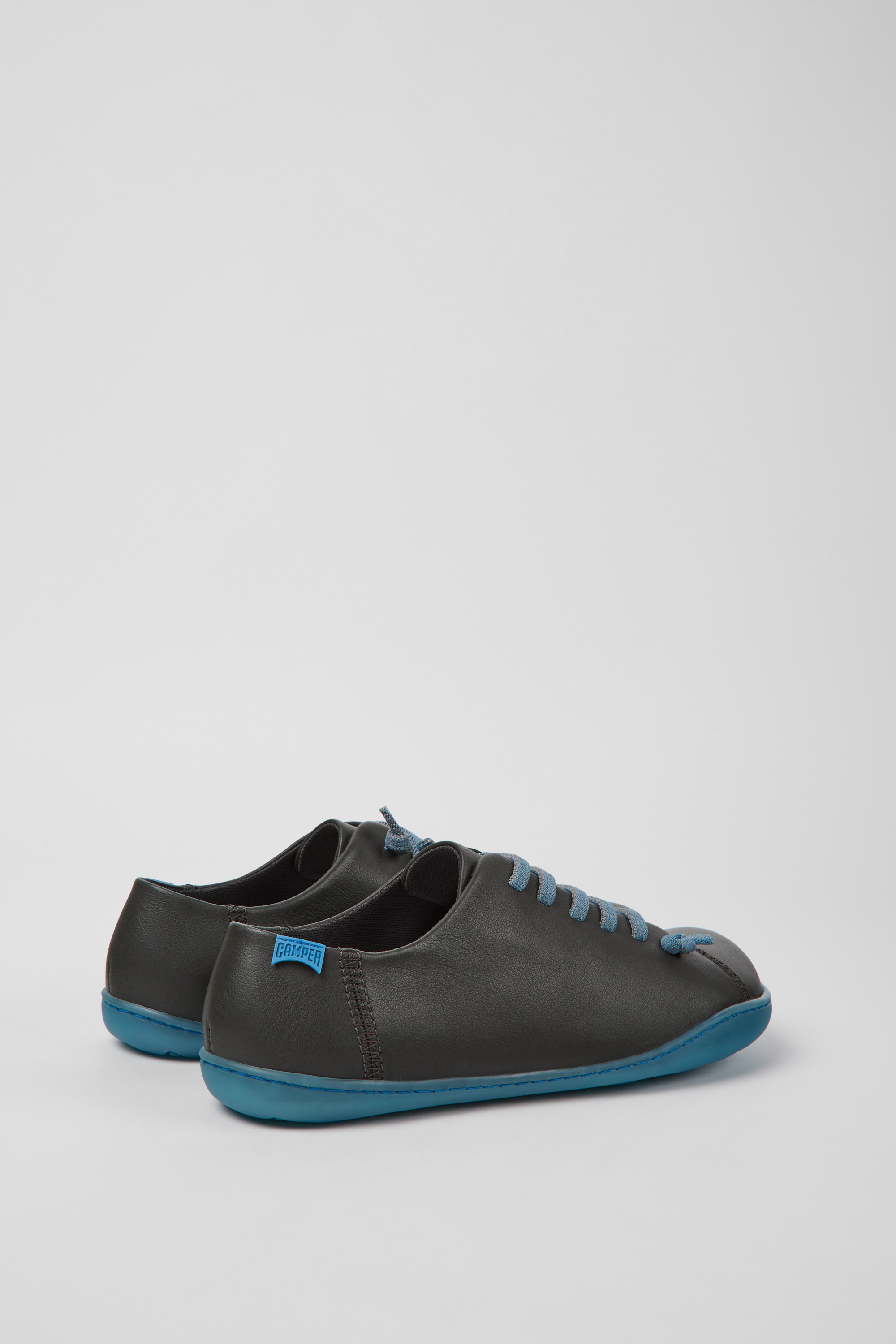 Peu - Dark gray and blue leather shoes for women