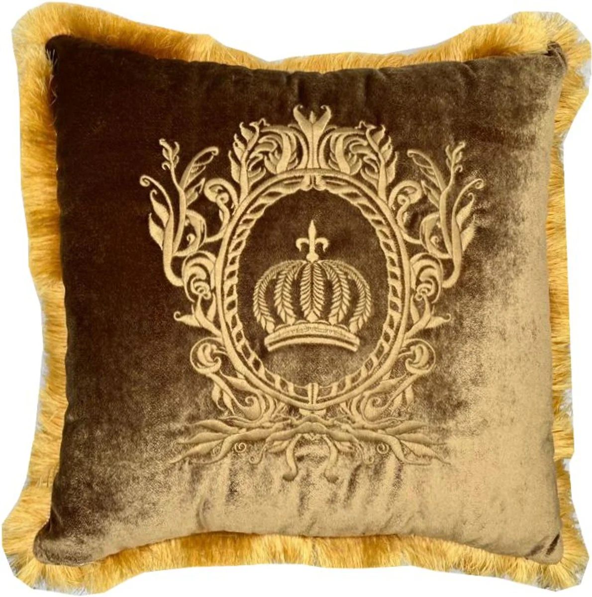 Harald Gl??ckler almohada decorativa de lujo Pomp??s de Casa Padrino oro / oro - Almohadas Gl??ckler - Almohadas de dise?o - Harald Gl??ckler accesorios decorativos de dise?o - Calidad de lujo