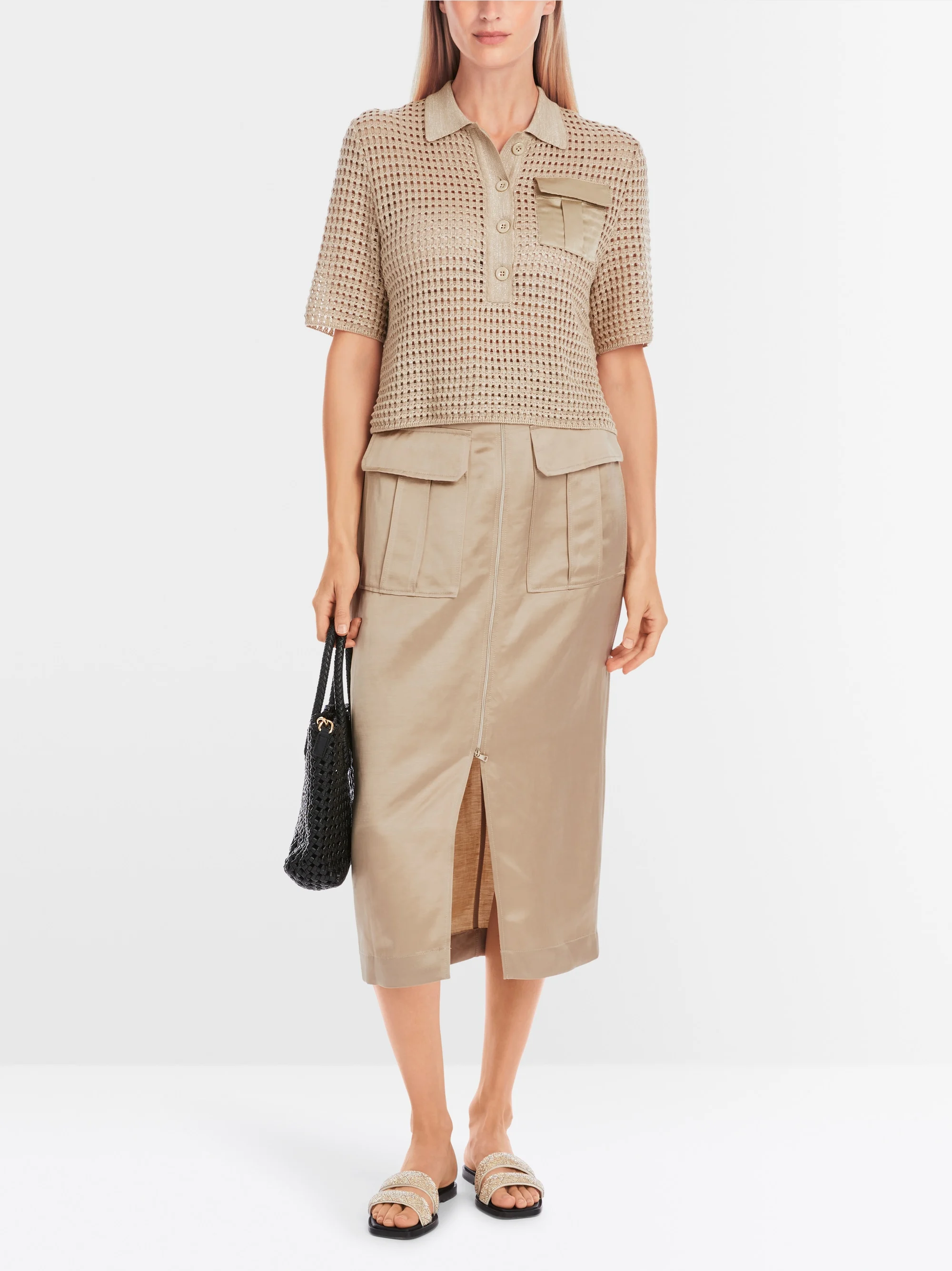 Marc-Cain Rethink Together knit polo shirt