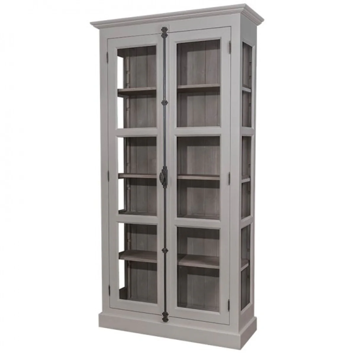 Casa Padrino Country House display case cupboard 109 x H 210 cm Dining Cupboard Antique Style