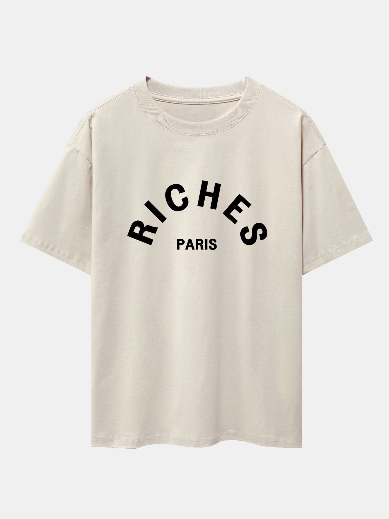 Riches Paris Print Oversize T-Shirt