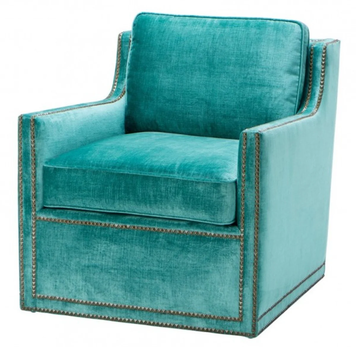 Casa Padrino luxury Belle Epoch chair turquoise green - Art Nouveau Art Deco - Luxury Collection